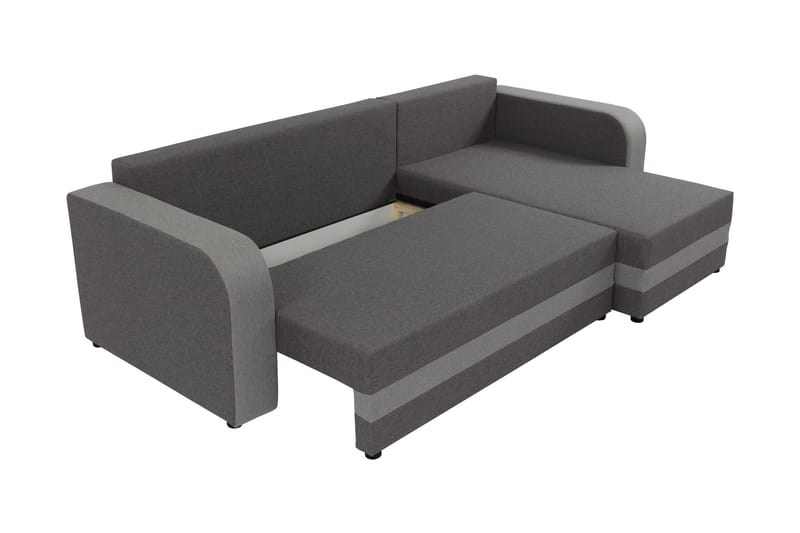 Hewlet Soffa med Divan 3-sits - Beige/Mörkgrå - Möbler - Soffa - Divansoffor & schäslongsoffa