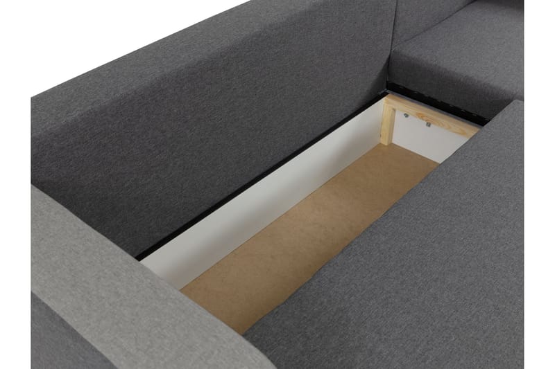 Hewlet Soffa med Divan 3-sits - Svart/Beige - Möbler - Soffa - Divansoffor & schäslongsoffa