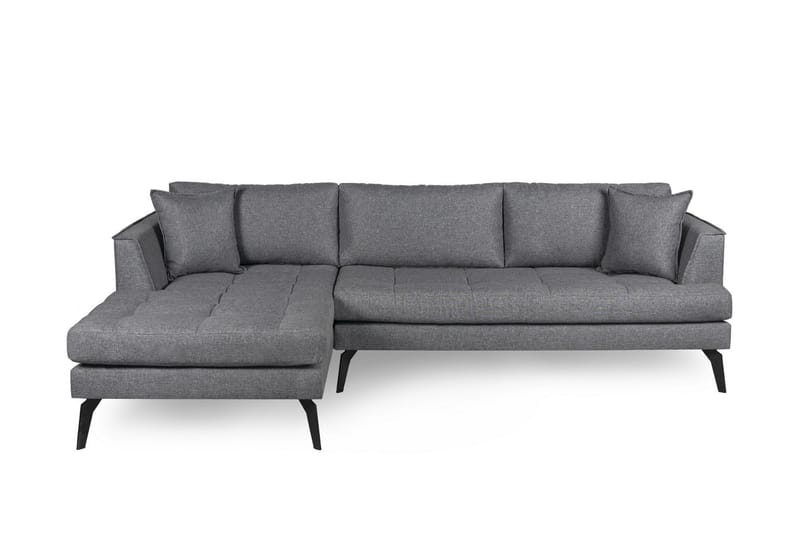 Hikaru Soffa m. Divan 4-sits - Grå - Divansoffor & schäslongsoffa - 4 sits soffa med divan