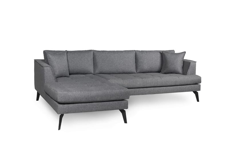 Hikaru Soffa m. Divan 4-sits - Grå - Divansoffor & schäslongsoffa - 4 sits soffa med divan