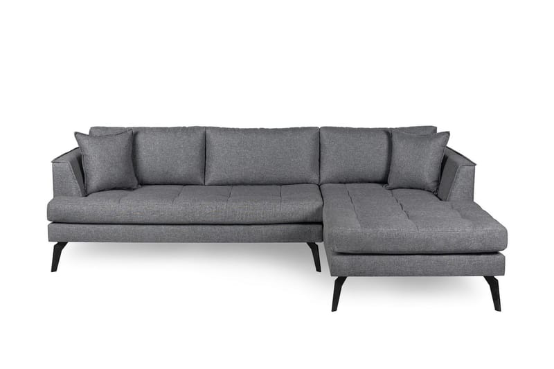 Hikaru Soffa m. Divan 4-sits - Grå - Divansoffor & schäslongsoffa - 4 sits soffa med divan