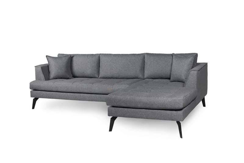 Hikaru Soffa m. Divan 4-sits - Grå - Divansoffor & schäslongsoffa - 4 sits soffa med divan