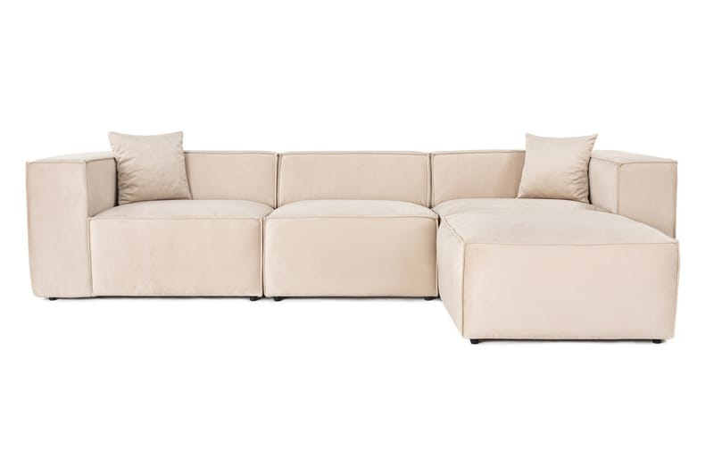 Kaolins Soffa med Divan 3-sits - Cream - Möbler - Soffa - Divansoffor & schäslongsoffa