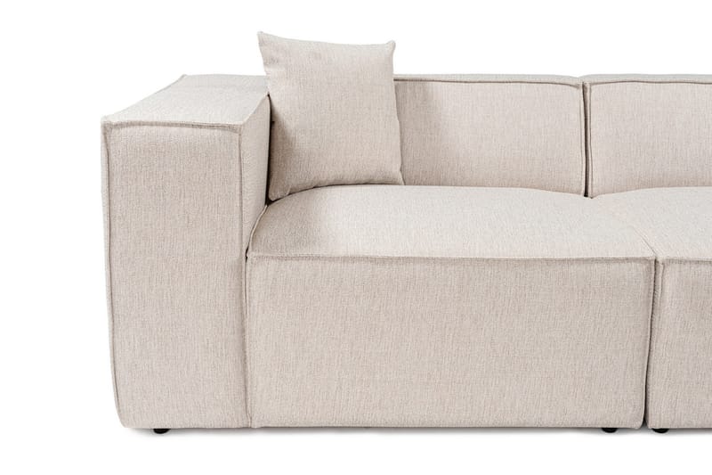 Kaolins Soffa med Divan 3-sits - Ljusbrun - Möbler - Soffa - Divansoffor & schäslongsoffa