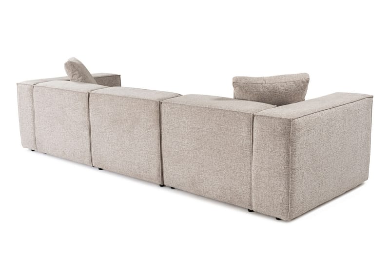 Kaolins Soffa med Divan 3-sits - Mocha - Möbler - Soffa - Divansoffor & schäslongsoffa