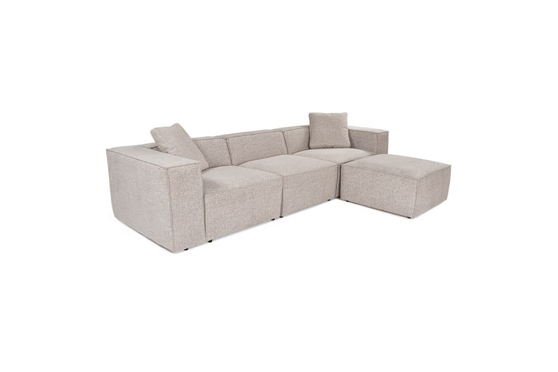 Kaolins Soffa med Divan 3-sits - Mocha - Möbler - Soffa - Divansoffor & schäslongsoffa