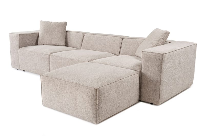 Kaolins Soffa med Divan 3-sits - Mocha - Möbler - Soffa - Divansoffor & schäslongsoffa