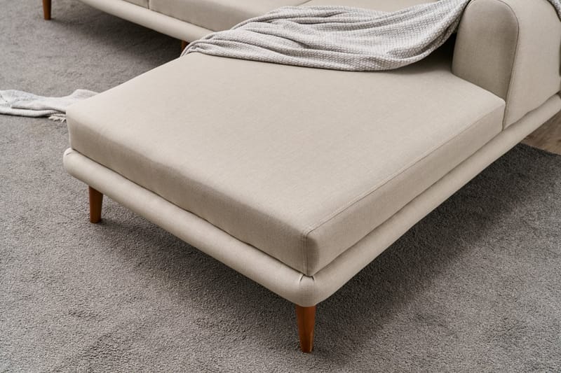 Khambalia 4-sits Soffa med Divan - Creme - Möbler - Soffa - Divansoffor & schäslongsoffa