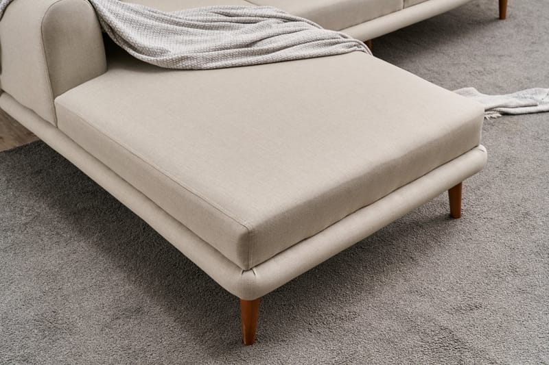 Khambalia 4-sits Soffa med Divan - Creme - Möbler - Soffa - Divansoffor & schäslongsoffa