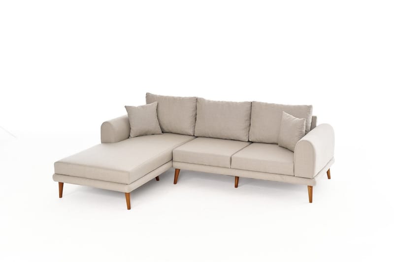 Khambalia 4-sits Soffa med Divan - Creme - Möbler - Soffa - Divansoffor & schäslongsoffa