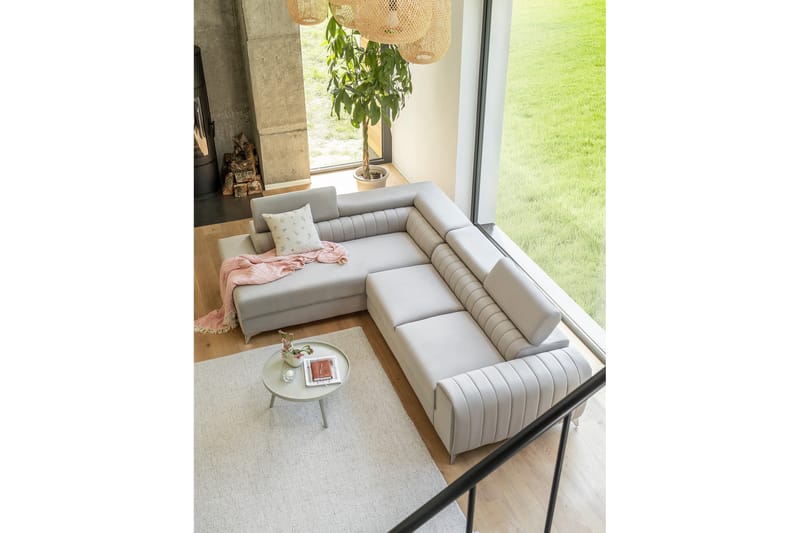 Laurece Schäslongsoffa Vänster - Beige - Möbler - Soffa - Divansoffor & schäslongsoffa