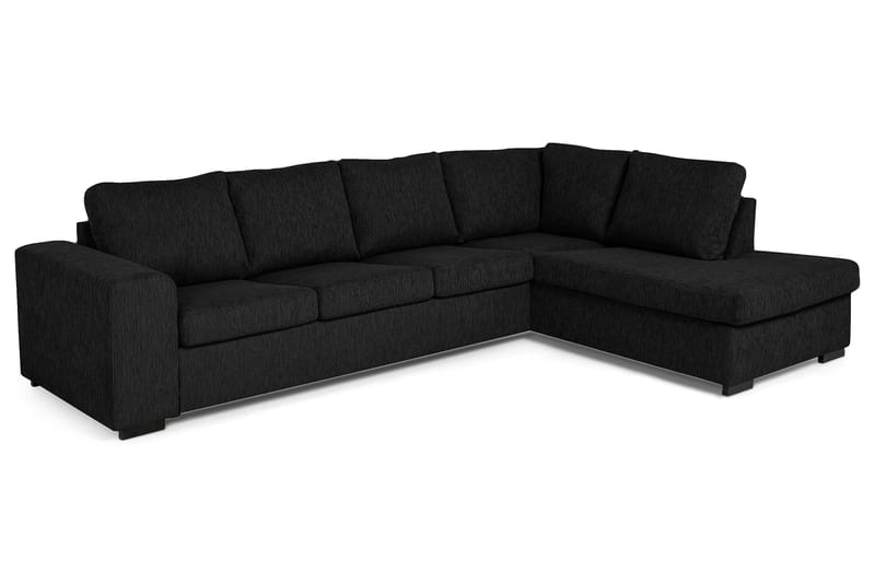 Link 4-sits Soffa med Schäslong Höger - Svart - Divansoffor & schäslongsoffa - 4 sits soffa med divan