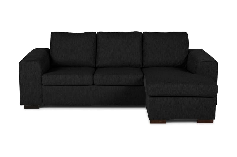 Link Divansoffa 3-sits Vändbar - Svart - Divansoffor & schäslongsoffa - 3 sits soffa med divan