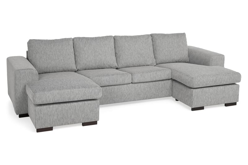 Link Dubbeldivansoffa 4-sits - Ljusgrå - Divansoffor & schäslongsoffa - 4 sits soffa med divan