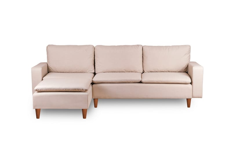 Lungo Soffa m. Divan 4-sits - Beige - Divansoffor & schäslongsoffa - 4 sits soffa med divan