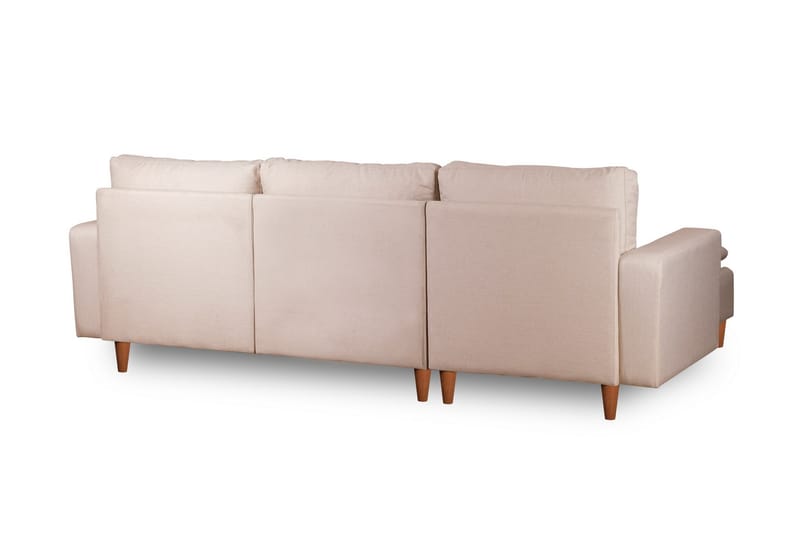 Lungo Soffa m. Divan 4-sits - Beige - Divansoffor & schäslongsoffa - 4 sits soffa med divan