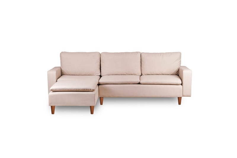 Lungo Soffa m. Divan 4-sits - Beige - Divansoffor & schäslongsoffa - 4 sits soffa med divan