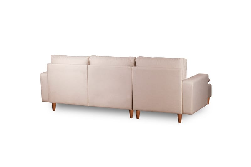 Lungo Soffa m. Divan 4-sits - Beige - Divansoffor & schäslongsoffa - 4 sits soffa med divan