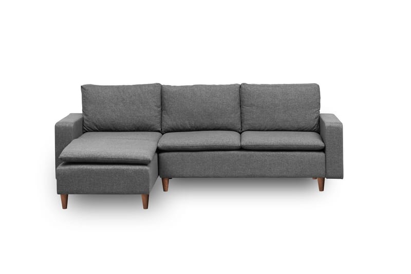 Lungo Soffa m. Divan 4-sits - Mörkgrå - Möbler - Soffa - Divansoffor & schäslongsoffa