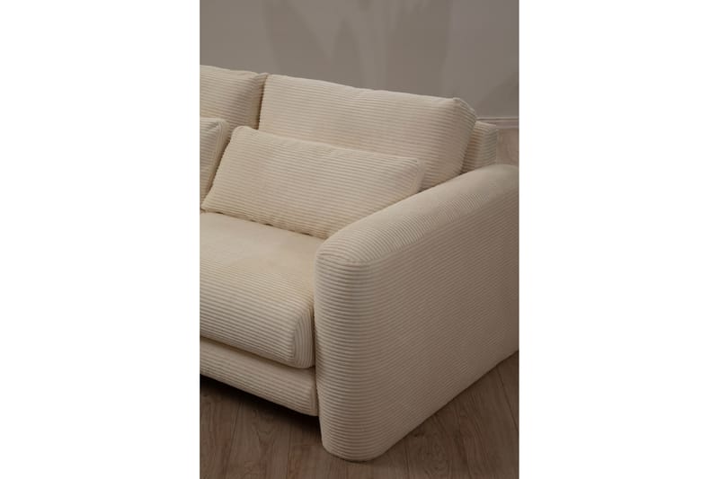 Makhan Soffa m. Divan 3-sits - Beige - Divansoffor & schäslongsoffa - 3 sits soffa med divan