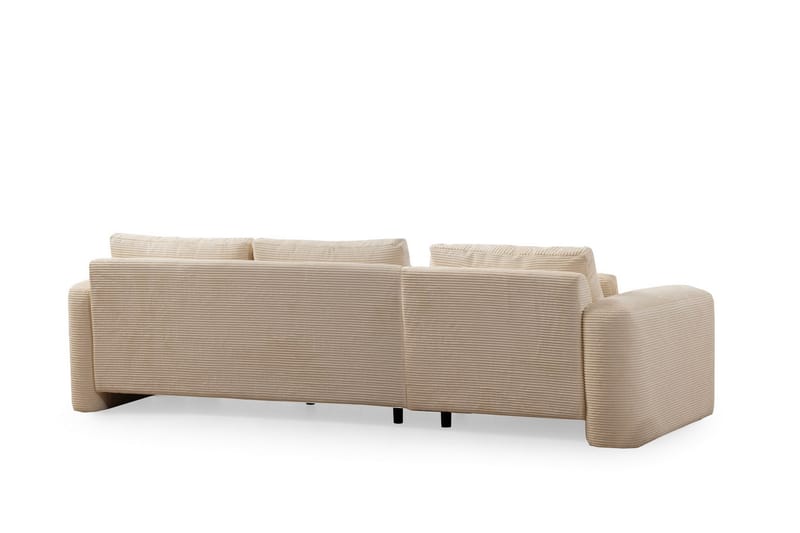 Makhan Soffa m. Divan 3-sits - Beige - Divansoffor & schäslongsoffa - 3 sits soffa med divan