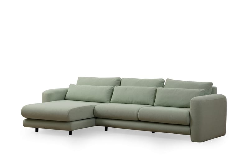 Makhan Soffa m. Divan 3-sits - Grön - Divansoffor & schäslongsoffa - 3 sits soffa med divan