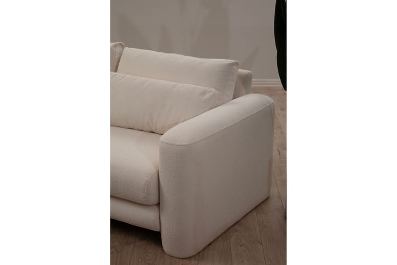 Makhan Soffa m. Divan 3-sits - Ljusbeige - Divansoffor & schäslongsoffa - 3 sits soffa med divan