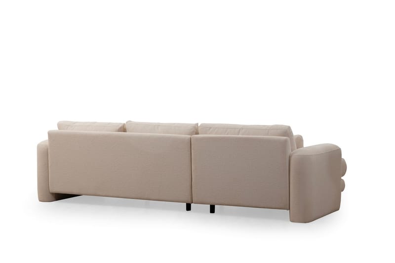 Makhan Soffa m. Divan 3-sits - Ljusbeige - Möbler - Soffa - Divansoffor & schäslongsoffa