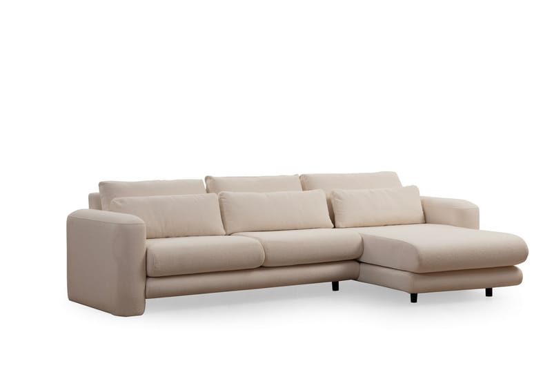 Makhan Soffa m. Divan 3-sits - Ljusbeige - Divansoffor & schäslongsoffa - 3 sits soffa med divan