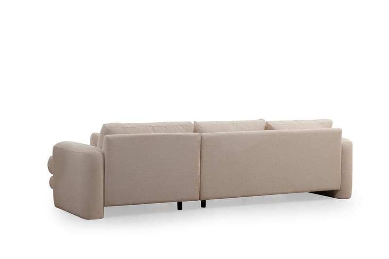 Makhan Soffa m. Divan 3-sits - Ljusbeige - Möbler - Soffa - Divansoffor & schäslongsoffa