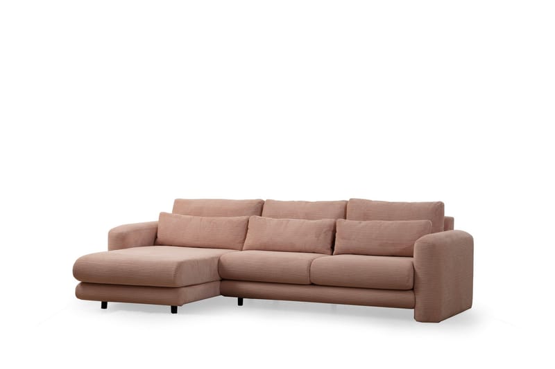 Makhan Soffa m. Divan 3-sits - Rosa - Divansoffor & schäslongsoffa - 3 sits soffa med divan