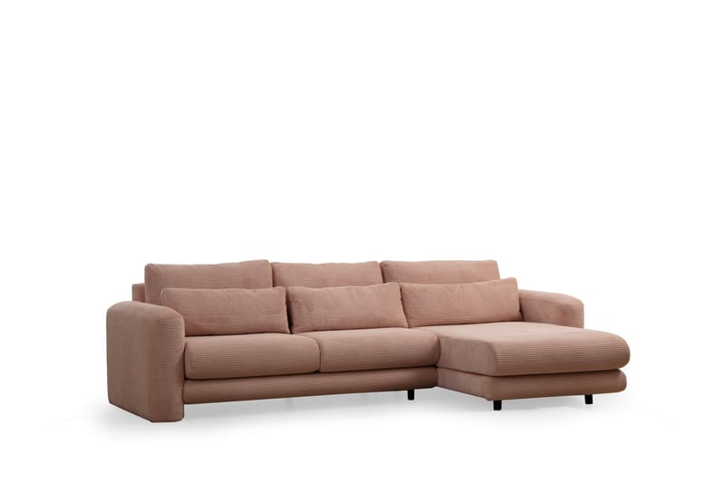 Makhan Soffa m. Divan 3-sits - Rosa - Divansoffor & schäslongsoffa - 3 sits soffa med divan