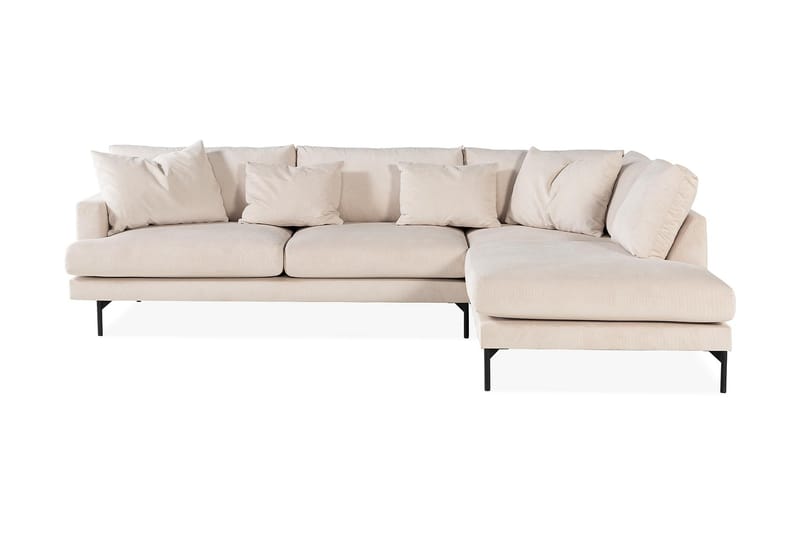 Menard 3 sits L Soffa Manchester med Schäslong Höger - Ljus Beige / Natur - Möbler - Soffa - Divansoffor & schäslongsoffa