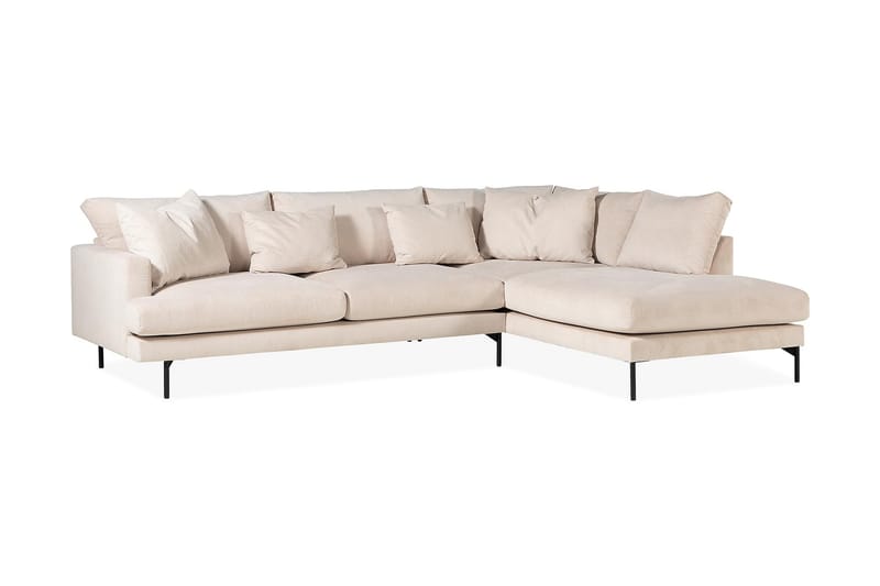 Menard 3 sits L Soffa Manchester med Schäslong Höger - Ljus Beige / Natur - Möbler - Soffa - Divansoffor & schäslongsoffa