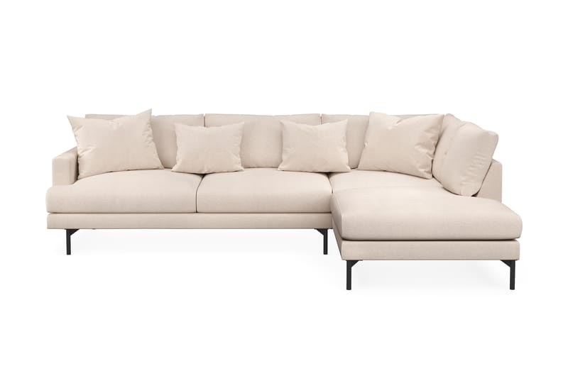 Menard 4-sits L Soffa med Schäslong Höger - Ljus Beige / Natur - Möbler - Soffa - Divansoffor & schäslongsoffa