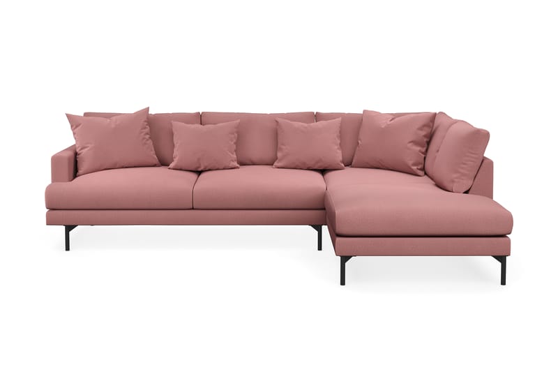 Menard 4-sits Soffa med Schäslong Höger - Rosa - Möbler - Soffa - Divansoffor & schäslongsoffa