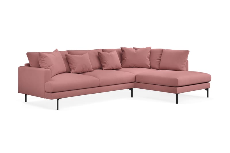 Menard 4-sits Soffa med Schäslong Höger - Rosa - Möbler - Soffa - Divansoffor & schäslongsoffa