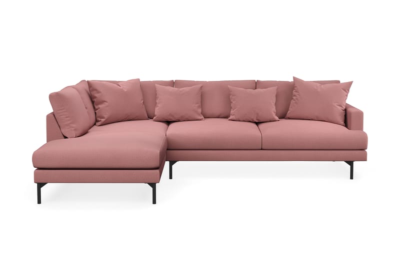 Menard 4-sits Soffa med Schäslong Vänster - Rosa - Möbler - Soffa - Divansoffor & schäslongsoffa