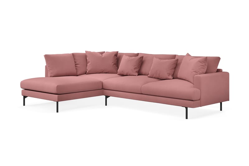 Menard 4-sits Soffa med Schäslong Vänster - Rosa - Möbler - Soffa - Divansoffor & schäslongsoffa