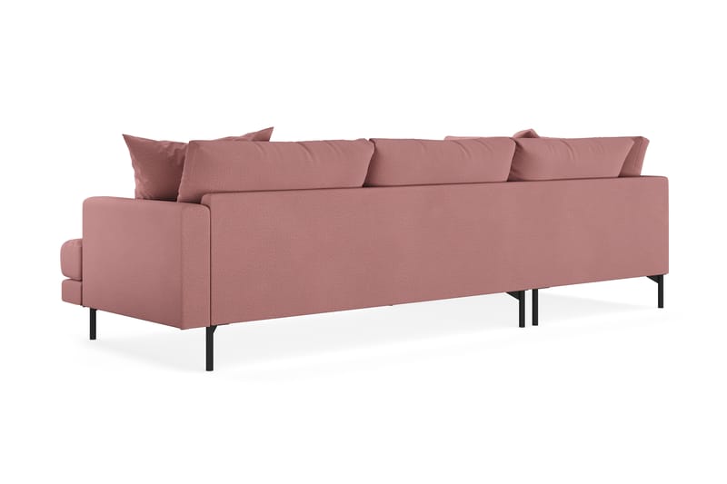 Menard 4-sits Soffa med Schäslong Vänster - Rosa - Möbler - Soffa - Divansoffor & schäslongsoffa