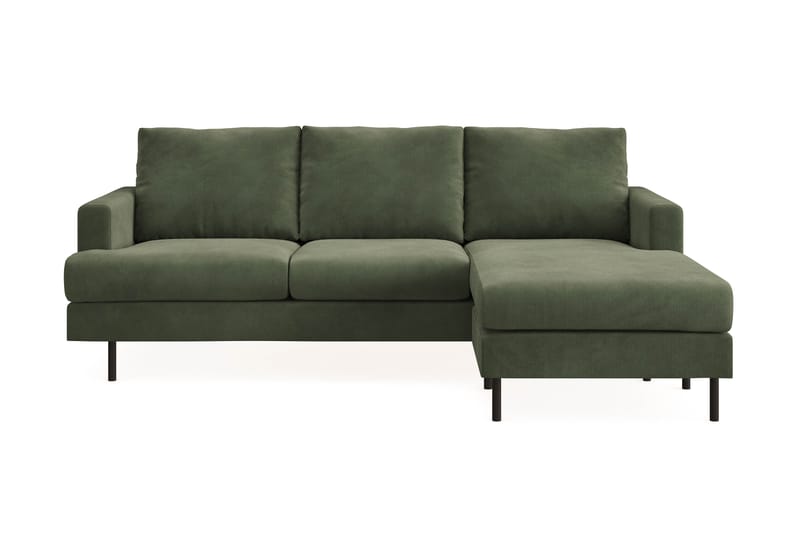 Menard Compact 3-sits Soffa m. Divan Höger - Grön - Möbler - Soffa - Divansoffor & schäslongsoffa