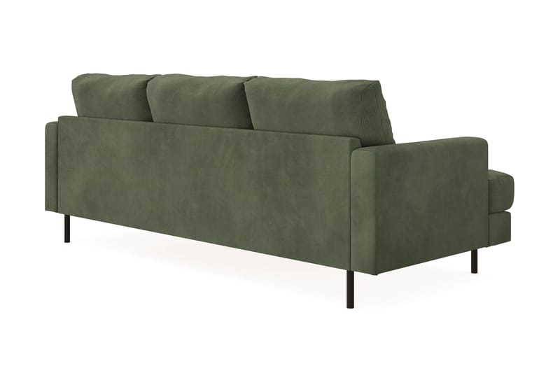 Menard Compact 3-sits Soffa m. Divan Höger - Grön - Möbler - Soffa - Divansoffor & schäslongsoffa