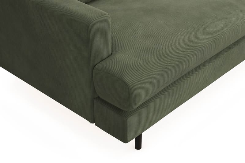 Menard Compact 3-sits Soffa m. Divan Höger - Grön - Möbler - Soffa - Divansoffor & schäslongsoffa