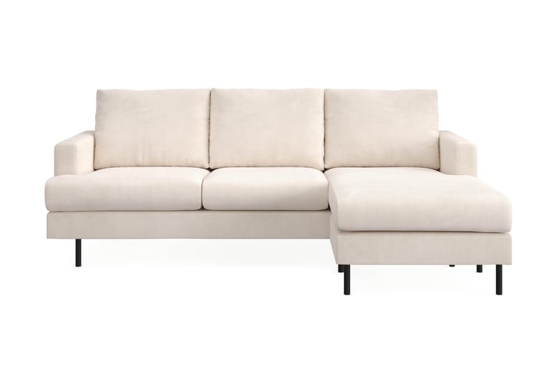 Menard Compact 3-sits Soffa m. Divan Höger - Beige - Möbler - Soffa - Divansoffor & schäslongsoffa