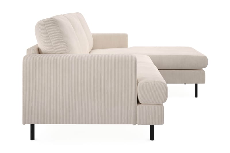 Menard Compact 3-sits Soffa m. Divan Höger - Beige - Möbler - Soffa - Divansoffor & schäslongsoffa