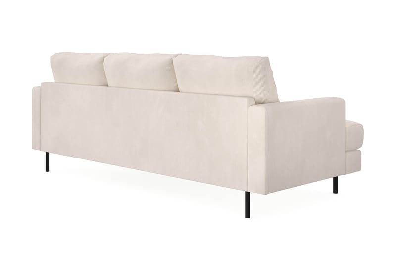 Menard Compact 3-sits Soffa m. Divan Höger - Beige - Möbler - Soffa - Divansoffor & schäslongsoffa