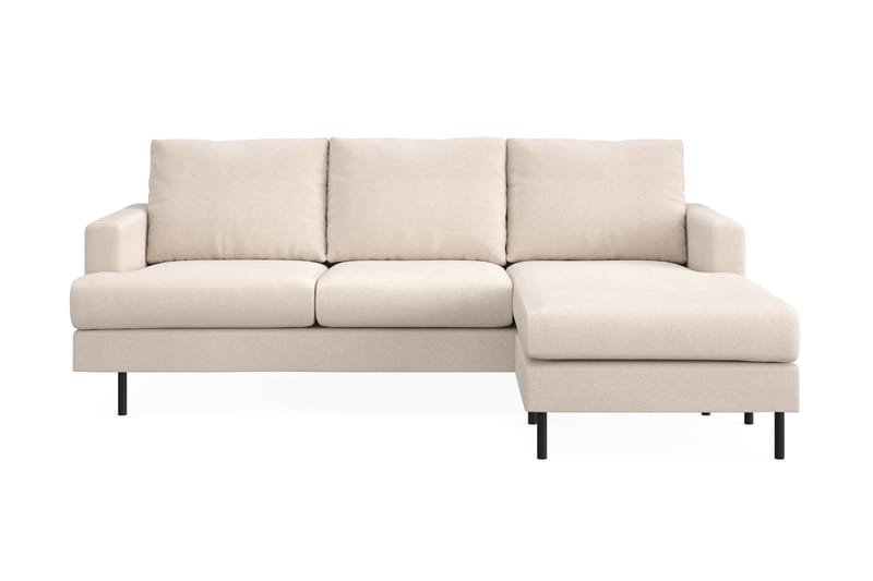 Menard Compact 3-sits Soffa m. Divan Höger - Beige - Möbler - Soffa - Divansoffor & schäslongsoffa