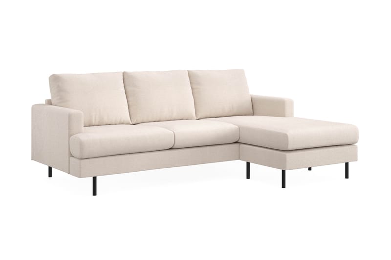 Menard Compact 3-sits Soffa m. Divan Höger - Beige - Möbler - Soffa - Divansoffor & schäslongsoffa