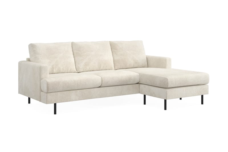 Menard Compact 3-sits Soffa m. Divan Höger - Vit - Möbler - Soffa - Divansoffor & schäslongsoffa