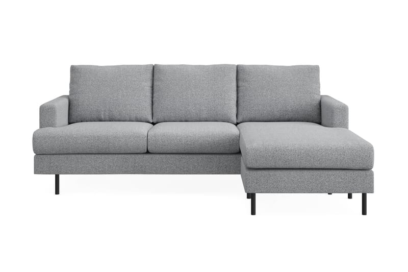 Menard Compact 3-sits Soffa med Divan Höger - Grå - Möbler - Soffa - Divansoffor & schäslongsoffa